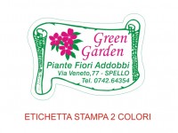 Etichette adesive per fioristi, fiorai e vivaisti (mm 45X33)  (cod.15G)